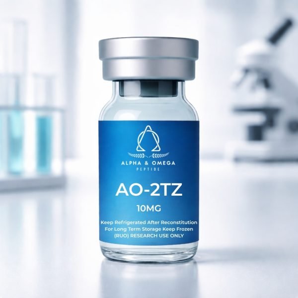 AO-2TZ 10MG is a dual agonist peptide that works on both the AO-1 receptor and the glucagon receptor